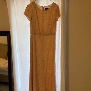 Adrianna Papell Beaded Blouson Gown